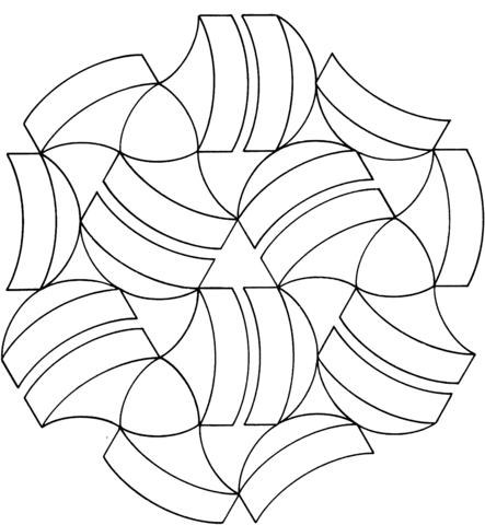 Optical Illusion 23 Coloring Page